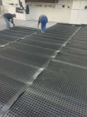 排水板鋪設焊接施工